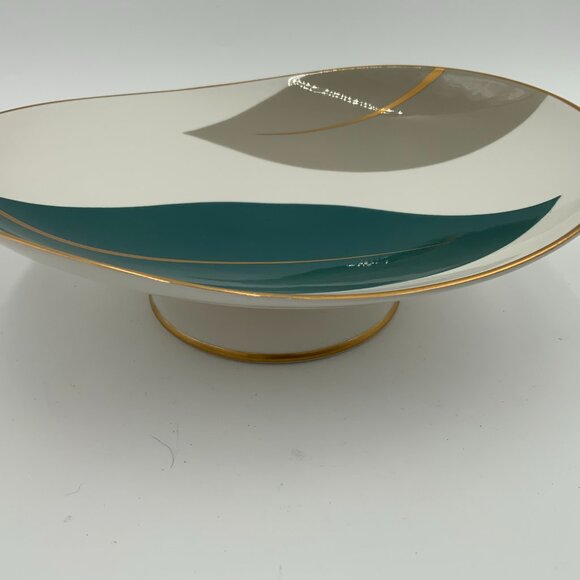 RARE Kokura Ware MCM/Mid Century Modern Retro Biomorphic Tray on Pedestal Japan - Picture 1 of 8